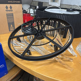 Wagon Wheel Style Crystal Chandelier