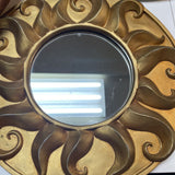 Brushed Gold Sun Mirror