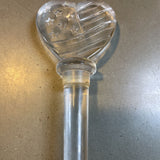Glass Heart Bottle Stopper