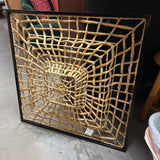 27" Square Woven Art