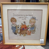 Framed Cross-Stitch Ruth Morehead "Life's Little Blessings"