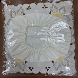 Embroidered Floral Tissue Box Cover