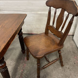 Vintage Solid Wood Farmhouse Spindle-back Chair