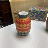 Bamboo Wrapped Porcelain Mini Vase