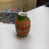 Bamboo Wrapped Porcelain Mini Vase