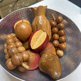 10 Pc Vintage Wood Fruit Set