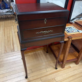 Queen Anne Style Flatware Chest on Stand