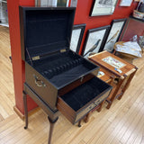 Queen Anne Style Flatware Chest on Stand