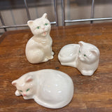 Vintage Goebel Cat Figurines - Germany - set of 3