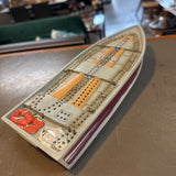 Boat Cribbage Board