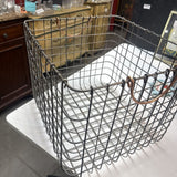 Wire Metal Basket w Handles