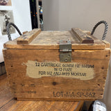 US Military Vintage Wooden Ammunition Crate