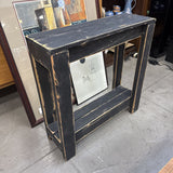 Distressed Black Painted Console Table