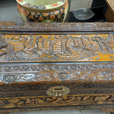Vintage Carved Chinese Camphor Chest