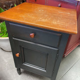 Wood Nightstand w/1 Drawer and 1 Cabinet