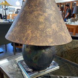 Raku Pottery Lamp