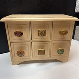 6 Drawer Tabletop Mini Cabinet