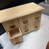 6 Drawer Tabletop Mini Cabinet
