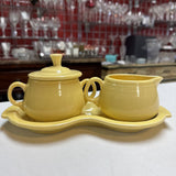 Fiesta Ware Cream and Sugar Set