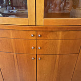 Skovby Mobelfabrik Cherry Wood Lighted Danish Modern Hutch/China Cabinet