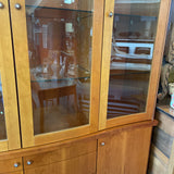 Skovby Mobelfabrik Cherry Wood Lighted Danish Modern Hutch/China Cabinet