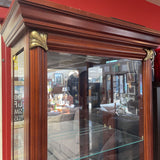 Cherry Wood Curio Cabinet w/4 Shelves