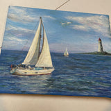 Eaton's Neck, Long Island Painting by Den Morris
