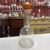 Dansk Glass Carafe With Teak Stopper