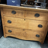 Vintage Wood Dresser w/4 Drawers