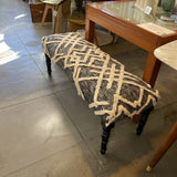 Shag Diamong Design Upholstered Bench