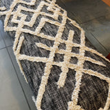 Shag Diamong Design Upholstered Bench