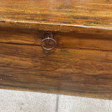 Wood Storage Box/Trunk/Bench w/Handpainted Flowers