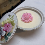 Ceramic Floral Candle