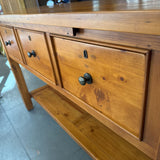 3 Drawer Pine Console by Pottery Barn
