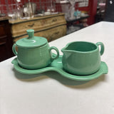 Fiesta Ware Cream and Sugar Set