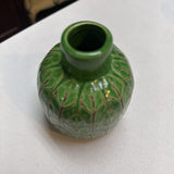 Etched Leaf Design Vase