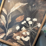 Kendrick - Cream Florals Art on Wood