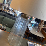 Glass Base Contemporary Table Lamp