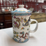 Chinese Porcelain 3-Piece Tea Infuser Mug