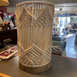 Boho-Style Macrame Table Lamp