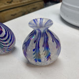 Iridescent Studio Glass Mini Vase