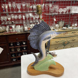 Vintage Marlin Fish Lamp
