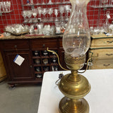 Brass Hurricane Electric Lamp