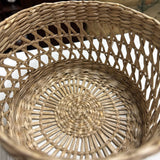Open Weave Straw Basket