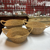 Seagrass Basket w Handle (M)