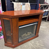 Wood Cabinet w Fireplace Insert