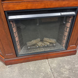 Wood Cabinet w Fireplace Insert