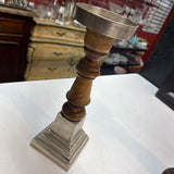 Metal & Wood Candlestick