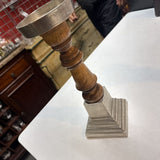 Metal & Wood Candlestick
