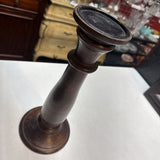 Dark Wood Pillar Candle Holder